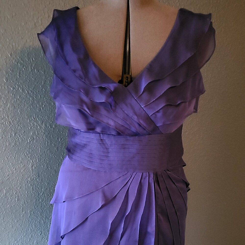 Adrianna Papell navy blue cocktail dress